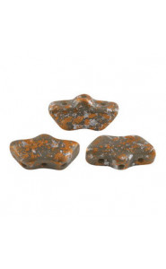 Les perles par Puca® Delos beads Opaque dark grey tweedy 43030/45703